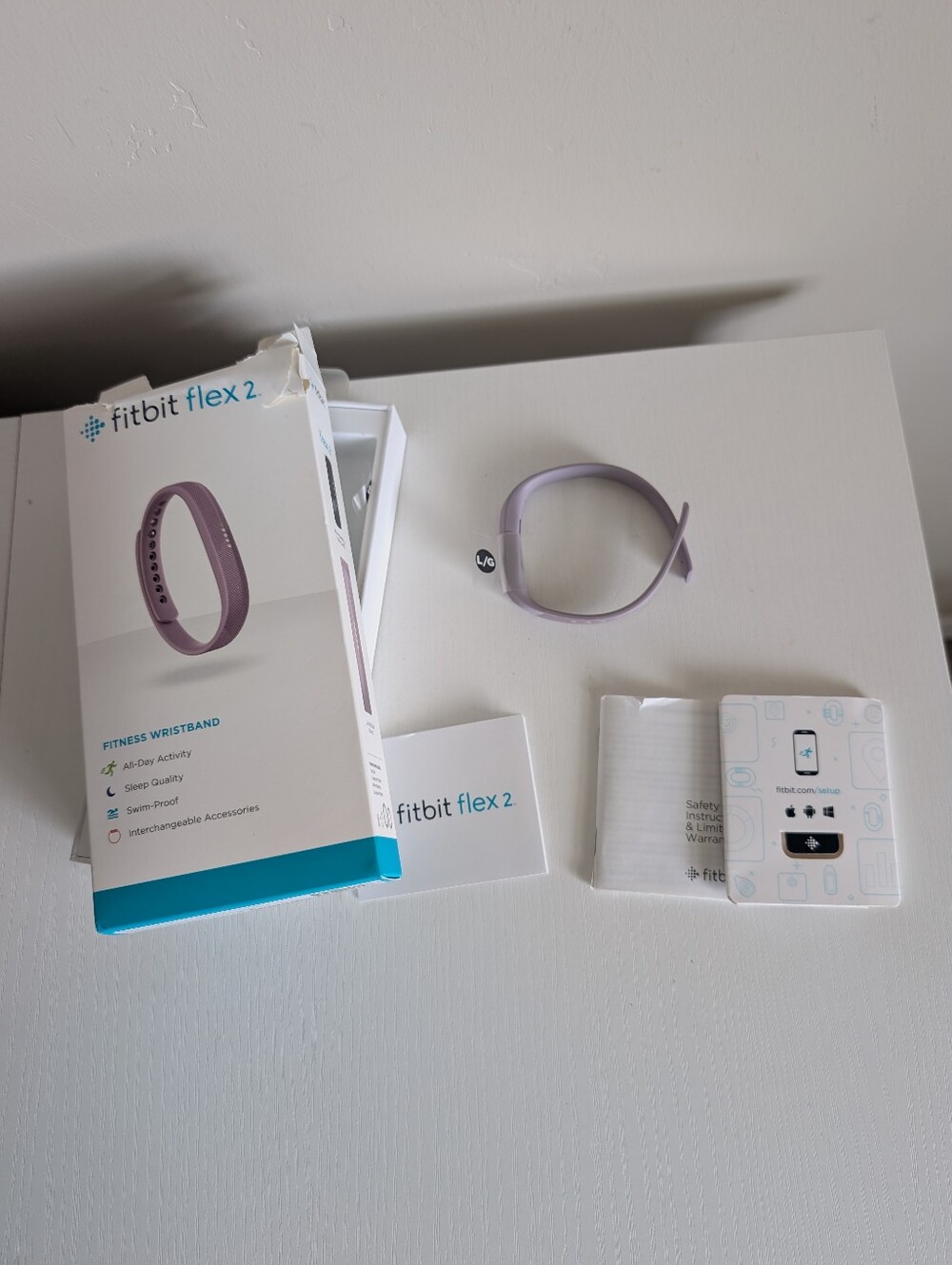 Fitbit Flex2 Lavander Band Size Large New